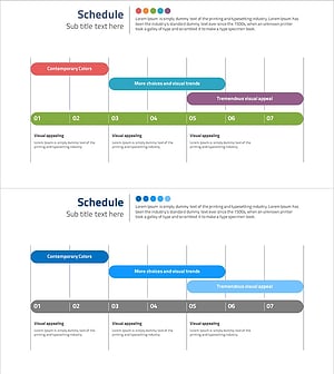 일주일간 핵심 과업을 나누는 프로젝트 일정표