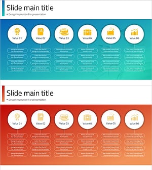 프레젠테이션 디자인 영감을 주는 슬라이드 템플릿
