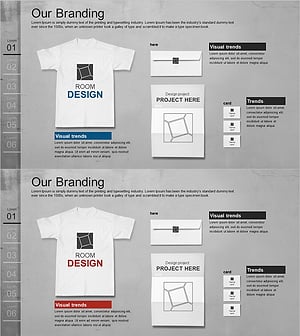 굿즈 소개 티셔츠 종이 목업 – 브랜드 아이덴티티 강화