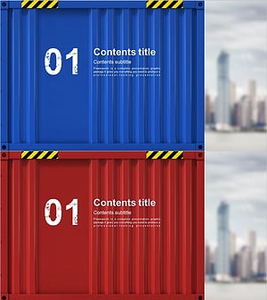 박스 컨테이너 템플릿 간지 – 공감과 이해를 더하는 슬라이드