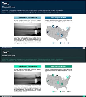 미국 지역 타겟 분석을 위한 프레젠테이션 템플릿