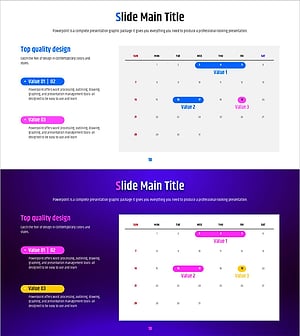Geometric Pattern Wide PPT Table – Business Strategy and Operations Plan