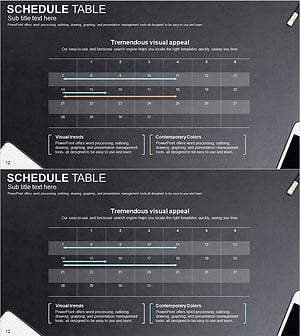 사무용품 테마 일정계획표 – 효과적인 사업 추진 전략