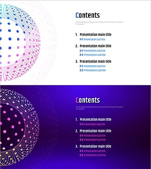 Geometric Pattern Wide PPT Table of Contents – Clarity and Innovation