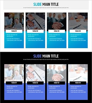 신문 와이드 파워포인트 템플릿 – 운영 계획을 위한 다이어그램