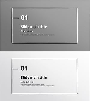 Business Work Template Section Slide – Professional and Clean First Impression