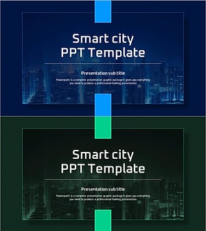 Smart City PPT Template Cover – Modern and Innovative Design