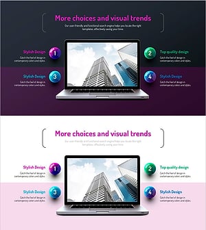 Infographic Design Wide Template – Emphasizing Business Impact