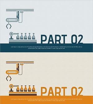 Manufacturing Production Line Template Section Slide 02 – A Design Emphasizing Operational Efficiency