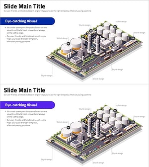 Infographic Slide for Visualizing Key Industrial Facilities