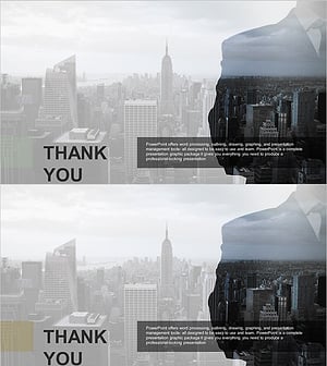 고층 빌딩 템플릿 엔딩 표지 - 전문성과 신뢰감