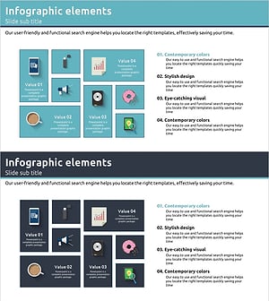 제품 소개 및 개요 블루 남색 - 효과적인 비즈니스 프레젠테이션 슬라이드