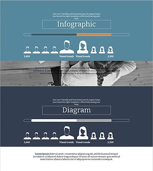사용자 성비 분석을 위한 인포그래픽 슬라이드