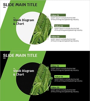 트렌드 컬러 와이드 템플릿 다이어그램 – 제품/서비스 소개
