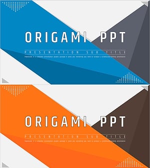 종이접기 템플릿 표지 – 창의적 발표 시작