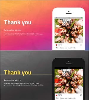 소셜 네트워크 와이드 템플릿 엔딩표지 – 소통과 감사의 메시지