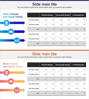 손익계산서 테이블표 – 재무 성과 시각화