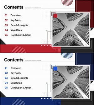Square Frame Structured Table of Contents – Clear Structure and Communication