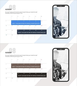 8월 로드맵 다이어그램 – 사업 추진 전략