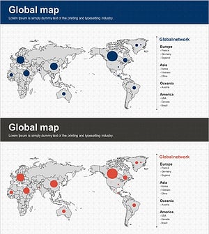 Country-by-country Distribution Map – Global Network