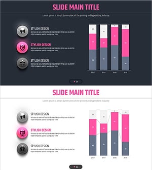 Four Color Infographic Vertical Bar Segmentation Graph – Business Strategy