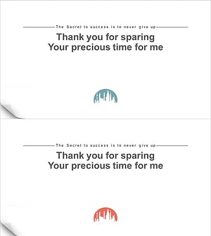 회사소개서 엔딩 표지 템플릿 – 감사와 성공의 메시지