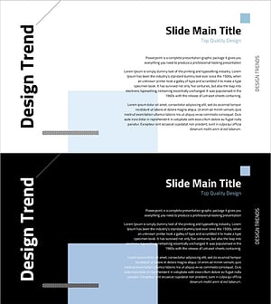 심플 디자인 트렌드 와이드 PPT 텍스트 – 고품질 프레젠테이션