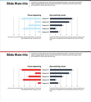경쟁사 분석 가로막대 그래프 – 시장 우위 점검