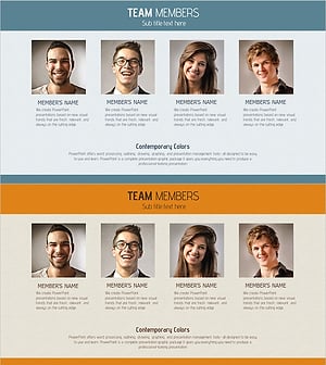 주요인력 프로필을 효과적으로 소개하는 슬라이드 템플릿