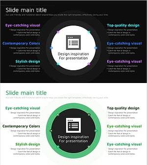 무한 에너지 와이드 PPT 확산 다이어그램