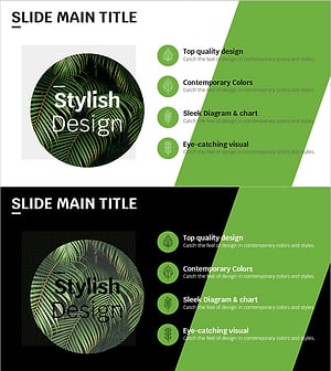 트렌드 컬러 와이드 템플릿 다이어그램7 – 사업 추진 전략과 운영 계획