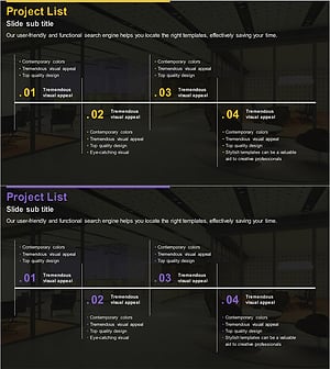 무료 단계별 업무 절차 안내 – 선형 다이어그램