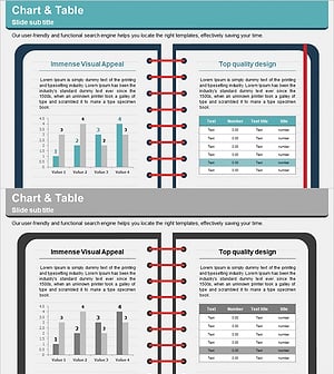 노트 일러스트 테마 차트 – 시장 분석 및 경쟁사 분석 도구
