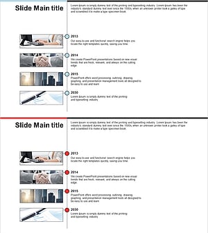 비즈니스 연혁 다이어그램 – 조직의 발전을 한눈에