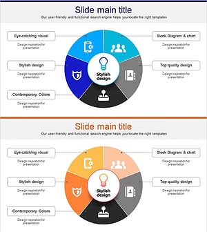 사업 아이디어 영역 원형 다이어그램