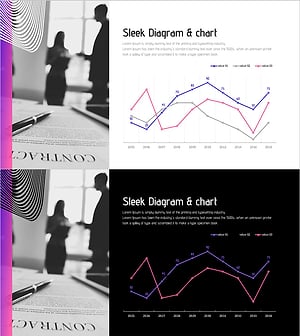 환상 와이드 피피티 꺾은선 그래프 – 시장 분석을 위한 최적의 선택