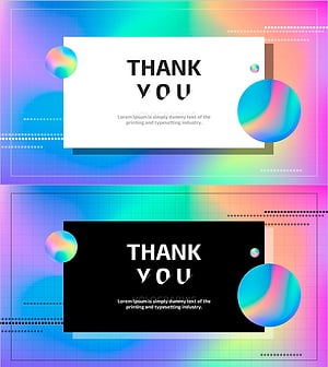 홀로그램 와이드 PPT 엔딩표지