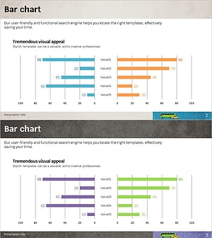쌍가로 막대 그래프로 시장 및 경쟁사 분석 시각화