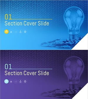 뱅킹 서비스 템플릿 간지 – 금융 혁신을 담은 섹션 커버 슬라이드