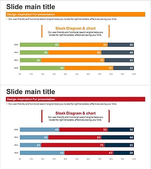 Segmented Bar Graph for Market & Competitor Analysis – Simple Theme