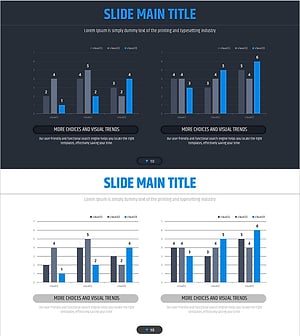 Four Color Infographic Bar Chart Template – Visualize Your Competitive Advantage