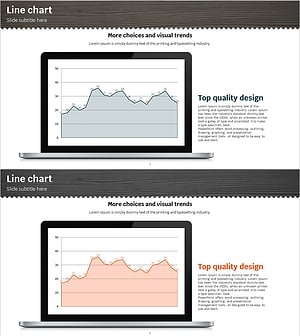영역형 그래프 & 노트북 모형으로 시장 동향 분석
