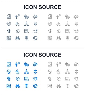인포그래픽 아이콘 슬라이드 – 비즈니스 관리와 성장