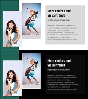 고객 성공 사례를 위한 심플 & 모던 와이드 피피티 이미지&텍스트 슬라이드