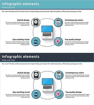 디지털 제품 소개 및 특성 – 효과적인 커뮤니케이션을 위한 인포그래픽 슬라이드