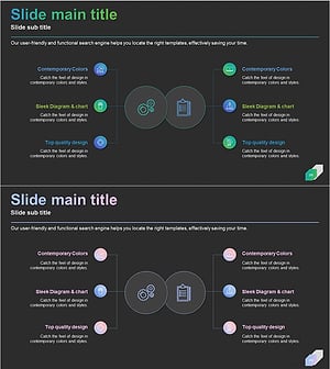 Business Structure Area Diagram – Providing Business Insights with Modern Design