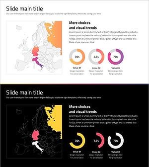 소셜 네트워크 시각화를 위한 도넛차트 및 지도 템플릿