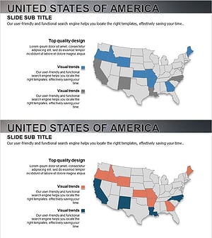 미국 타겟시장 분석 지도