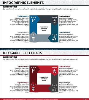 비즈니스 프로세스 사각 다이어그램 - 투명한 전략과 흐름