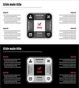 Modern Wide PowerPoint Template Connection Diagram